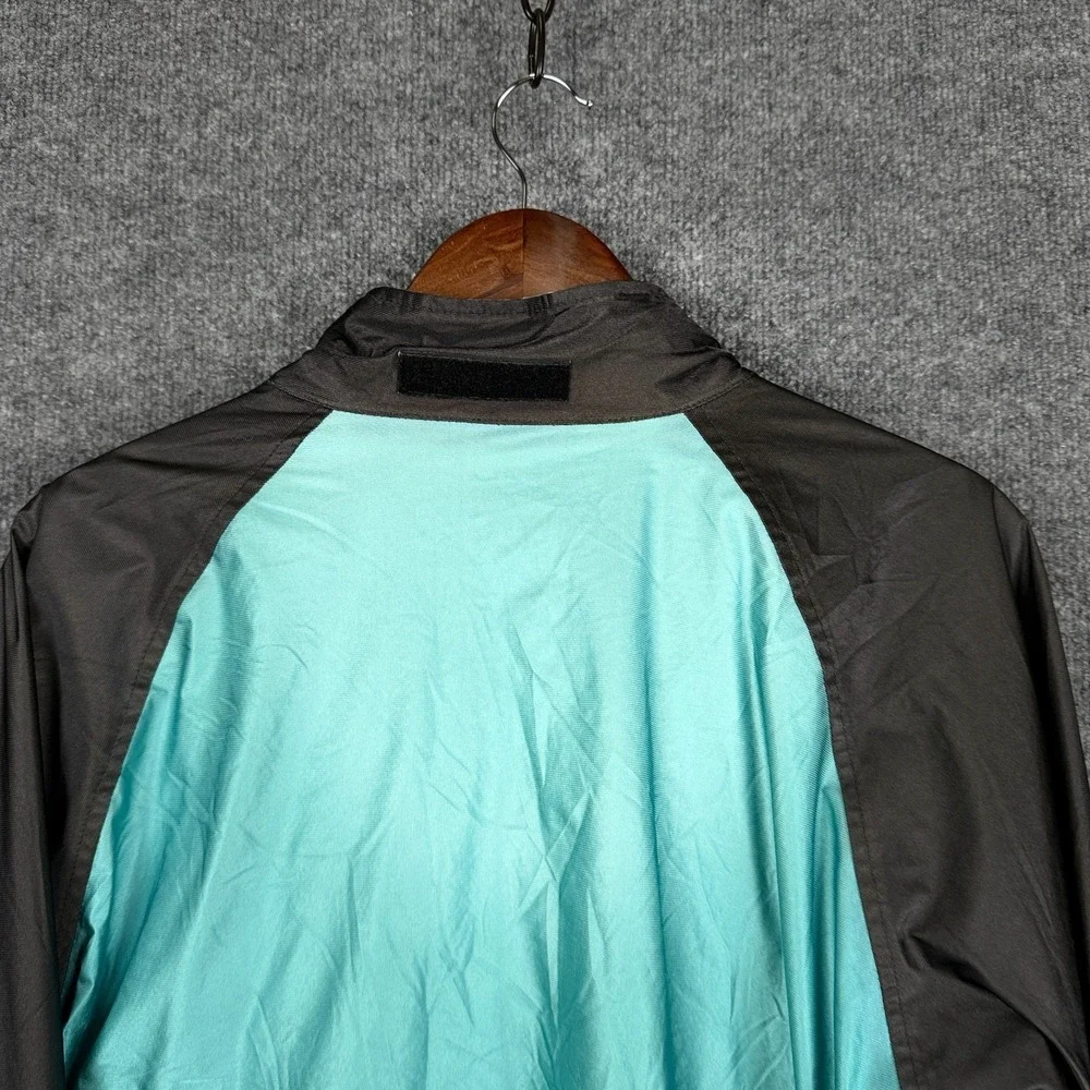 Vintage Asics Gore-Tex Jacket Mens Teal Black Full Zip Windbreaker Shell Large